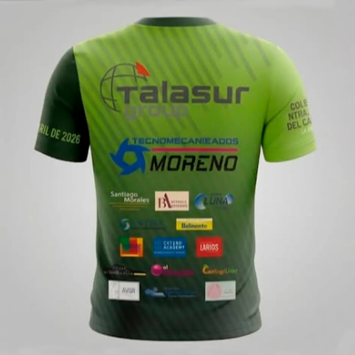 Camiseta Cross 2026 — parte trasera